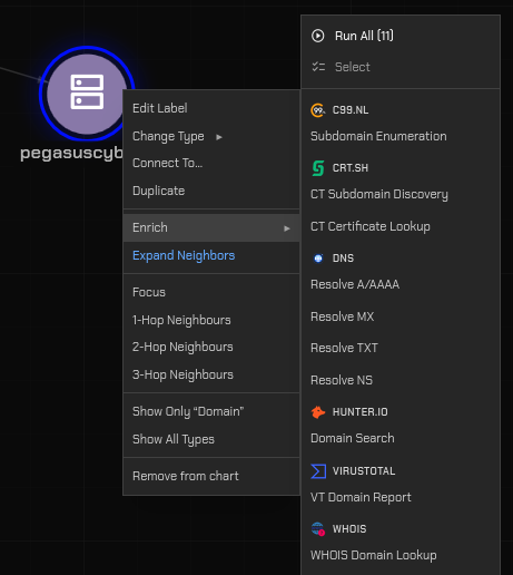 Enrichment view in Nexus